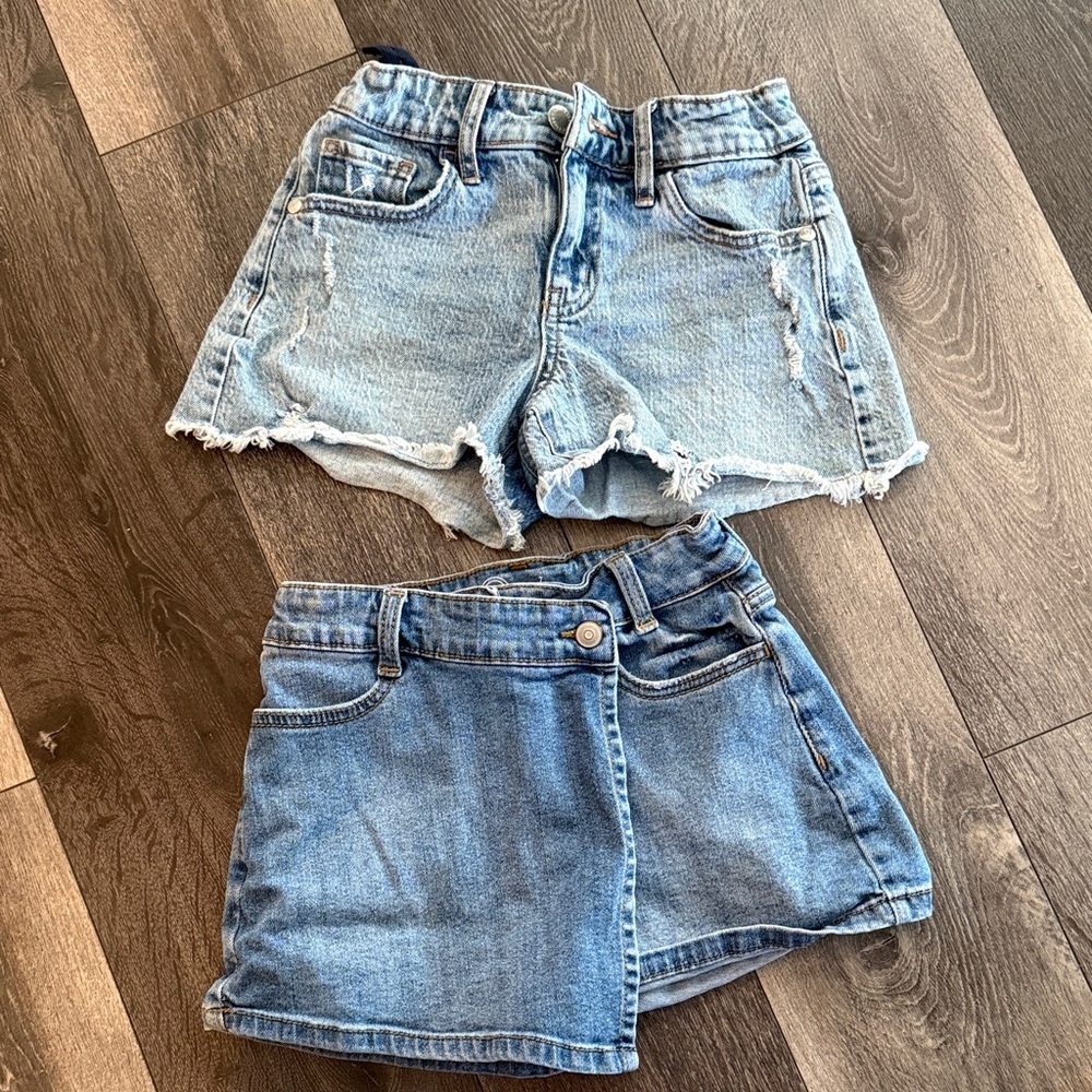 art class Blue Denim Kids Shorts Set